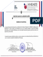 Certificados ANEAES LCIk Modelo Nacional