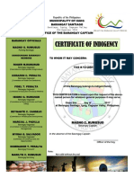 Certificate of Indigency Certificate of Indigency