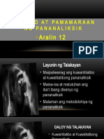 ARALIN 12 - Disenyo - at - Pamamaraan - NG - Pananaliksik