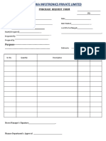 Purchase Request Form