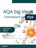 Sample: AQA Big Ideas - KS3 Homework Pack: 1 Forces
