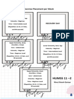 HUMSS 11 - 2: My Exercise Placement Per Week