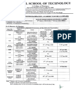 Semester Schedule Even Sem 2021-22