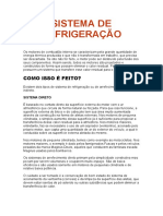 Sistema de Refrigeração