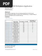 Fix List For IBM WebSphere Application Server V8