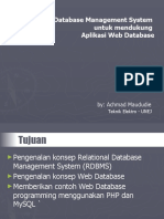 Relational Database Management System