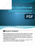 Types of Transducers - Resistive, Capacitive, Inductive