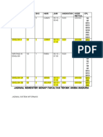 Jadwal Kuliah Fakultas Teknik UNIBA Madura