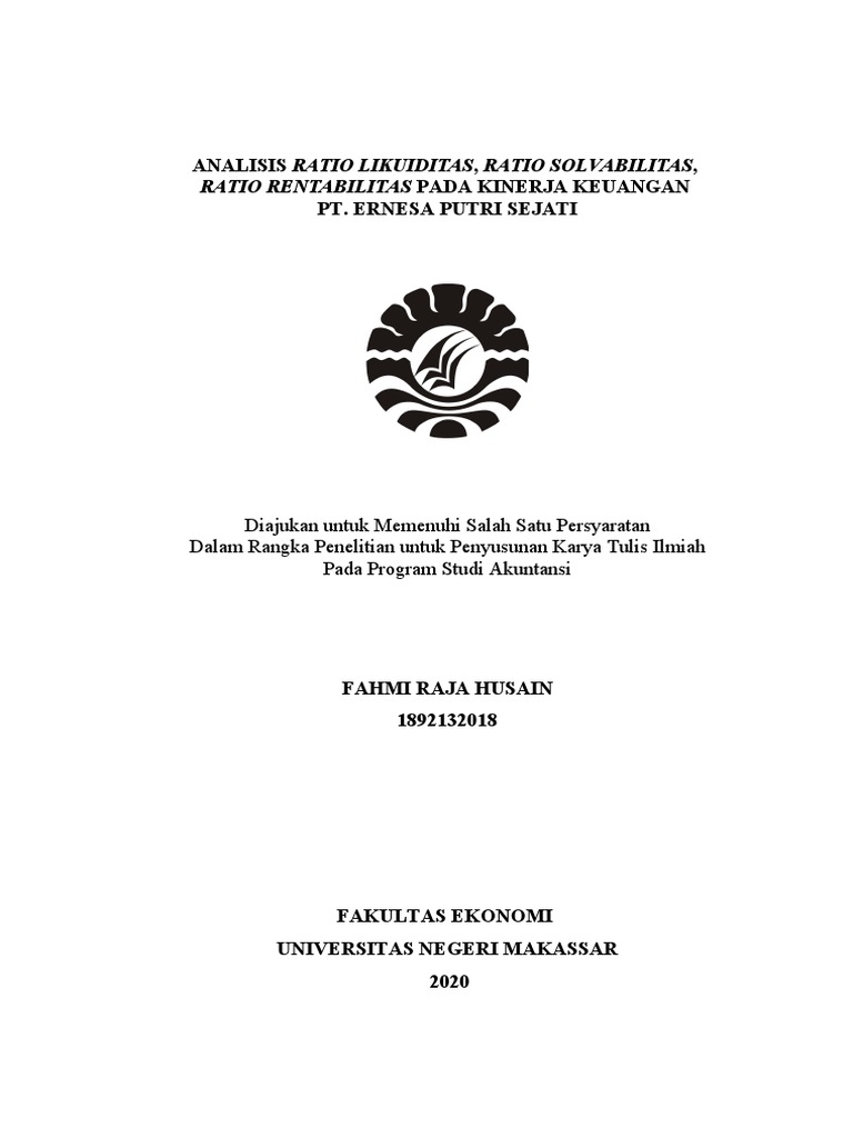 Jurnal analisis laporan keuangan fahmi pdf bisnis