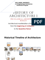 Holy Angel University Architecture Program History of Architecture 1