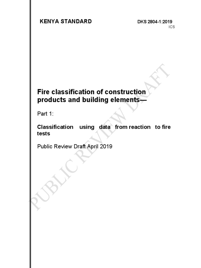 Fire Classification Of Construction Products And Building Elentents – TMGS