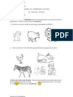 Prueba de Comprension Lectora Prekinder