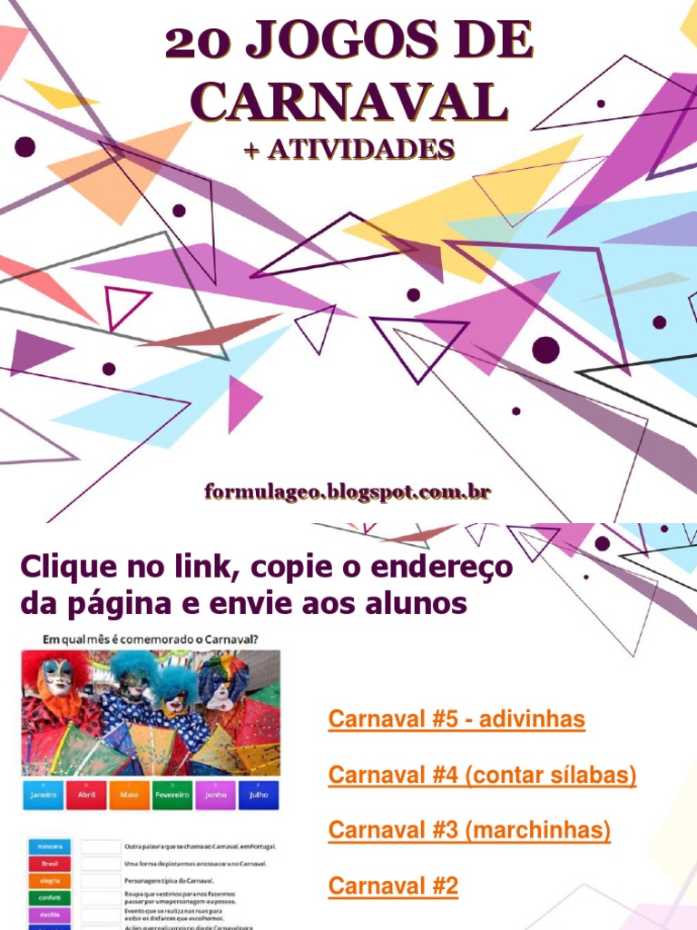 20 Jogos de Carnaval-1 | PDF