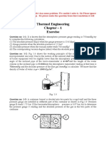 Thermal Engineering Chapter - 1 Exercise