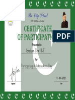 City School Certificate Pakistan Day