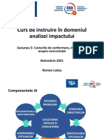 Sesiunea 5. Costurile de Conformare, Impacturile Asupra Concurentei