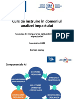 Sesiunea 6. Compararea optiunilor Мn baza impacturilor