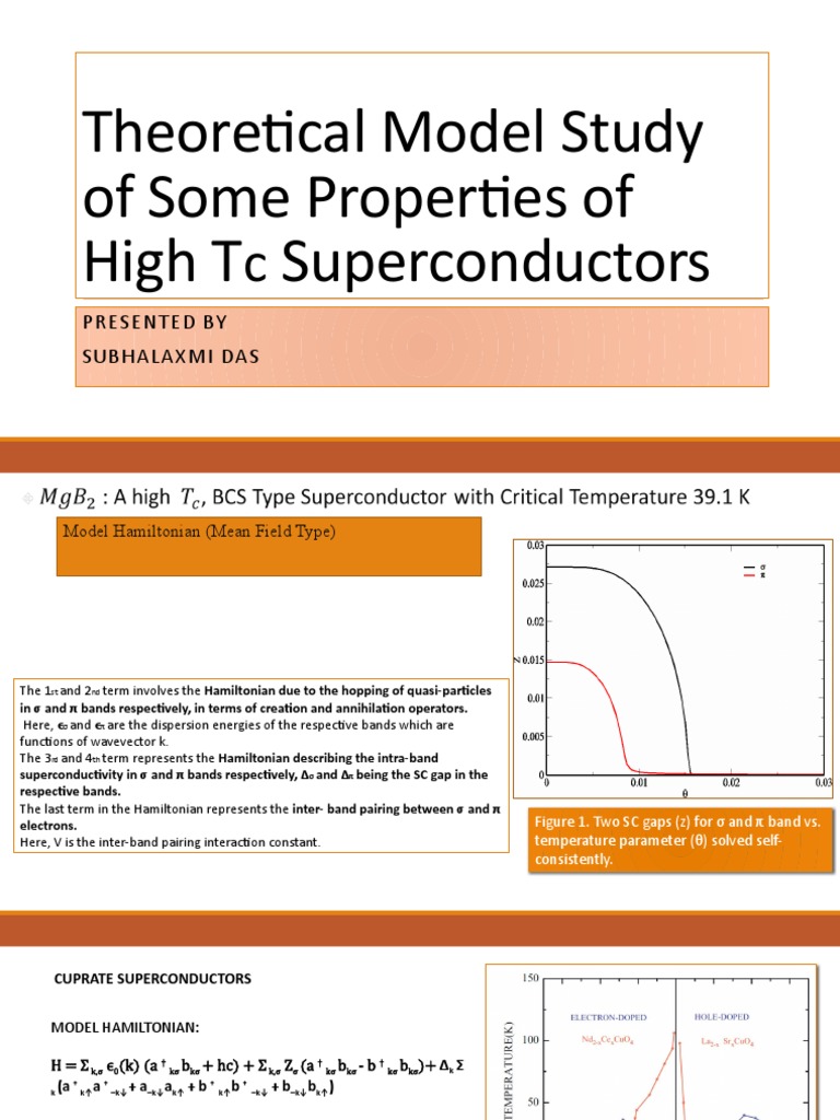 High Tc Superconductors Model Study | PDF | Superconductivity | Phases ...