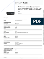 Protección contra sobretensiones 36kA 120/240V