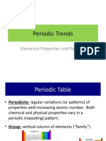 Periodic Trends: Elemental Properties and Patterns
