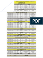 Horarios Fin de Semana 12 y 13 de Febrero