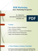 Topic 1- A Business Marketing Perspective Updated 8 December 2021