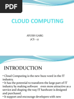 Cloud Computing: Ayush Garg 7CS - 17