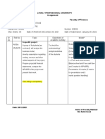 Name of The Faculty: Mr. Rohit Sood Course Title: Financial Modelling