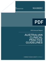 Clinical Guidelines Annual Report 2014