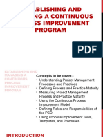 Establishing and Managing A Continuous Process Improvement Program