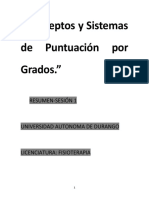 Conceptos y Sistemas de Puntuacion Por Grados 1.1