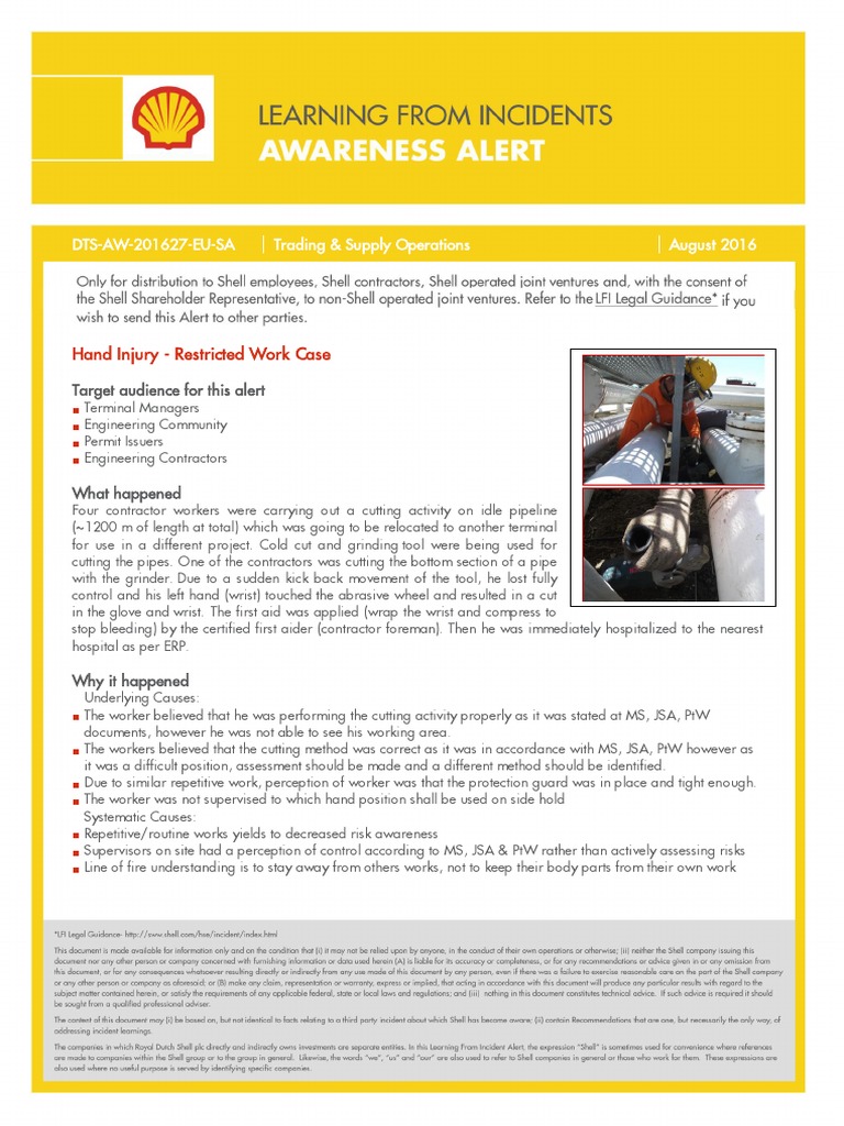 Hand Injury Restricted Work Case DTSAW201627EUSA Trading