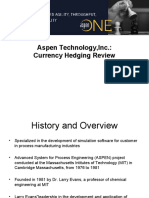 Aspen Technology, Inc.: Currency Hedging Review