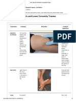 Exam Table For Lower Extremity Trauma