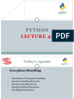 Lecture-47(Exception Handling)