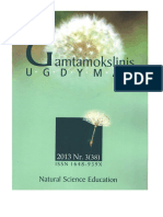 GAMTAMOKSLINIS UGDYMAS / NATURAL SCIENCE EDUCATION, Vol. 10, No. 3, 2013