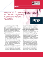 Botox-A For Suppression of Chronic Migraine: Commonly Asked Questions