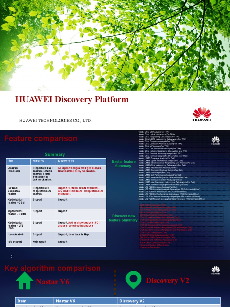 Huawei Discovery Tool Overview | PDF | Lte (Telecommunication) | Gsm