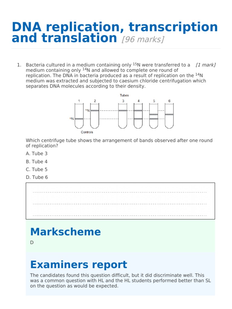 DNA Replication Transcription and Translation | PDF | Dna | Natural ...