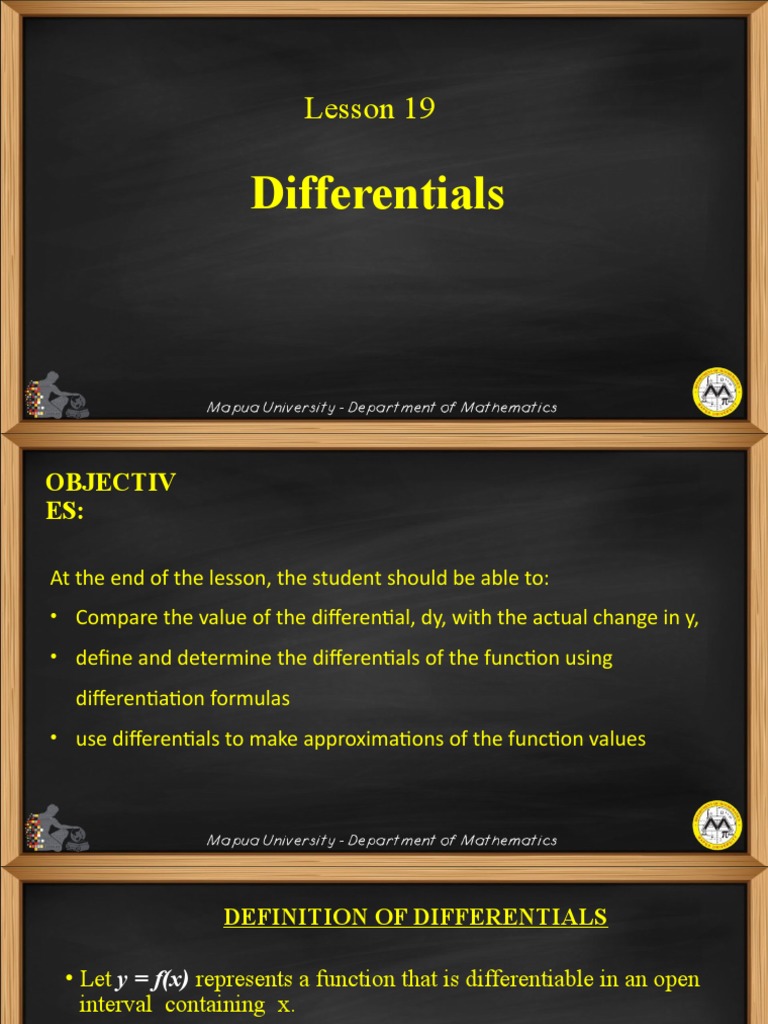 Understanding Differentials in Calculus | PDF | Derivative | Function ...