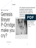 Does Genesis Breyer P Orridge Make You C