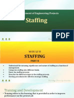 Project Management Staffing and Development