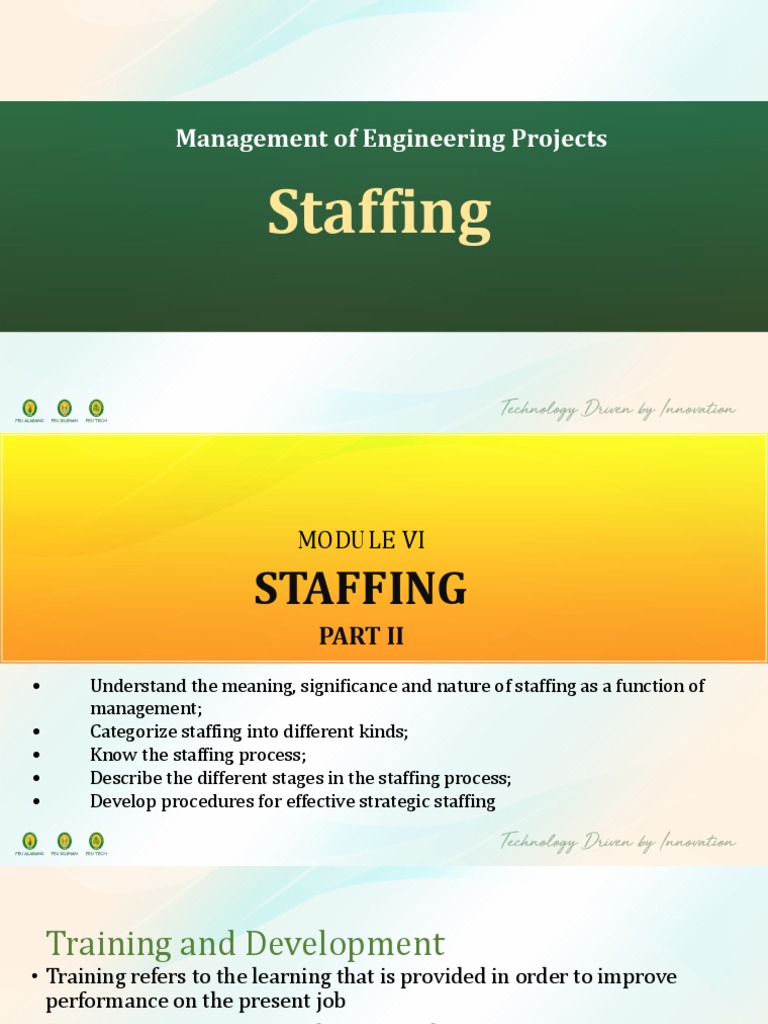 Engineering Project Staffing and Training | PDF | Performance Appraisal ...