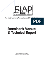 Examiner's Manual & Technical Report: The Early Learning Accomplishment Profile Edition