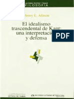 Allison, Henry - El Idealismo Trascendental de Kant