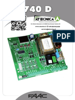 Manuale Di Istruzioni Centrale Faac 740d 202269 Collegamenti Elettrici