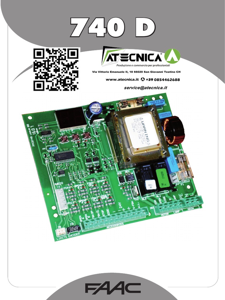 Scheda Elettronica FAAC 740D - Per Cancelli Scorrevoli 230V, Modelli 740 E 741, Con Display LCD - Foto 4