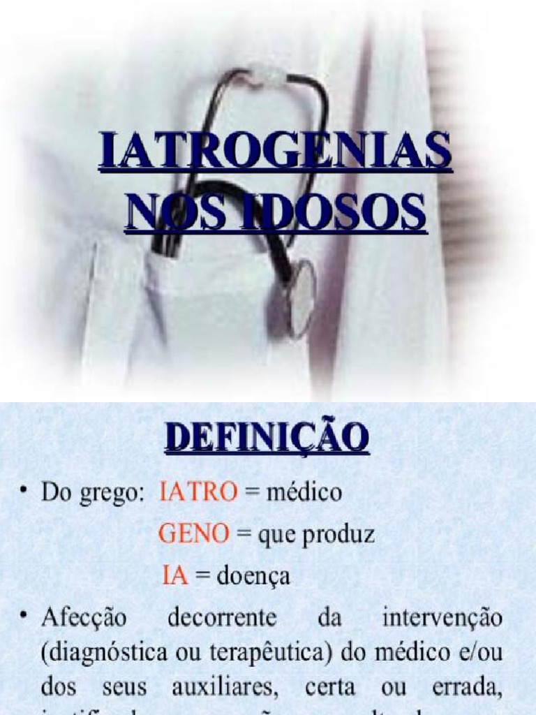 Iatrogenia No Idoso | PDF