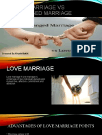 Love Marriage Vs Arranged Marriage