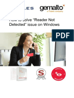 Gemalto How To Solve Reader Not Detected On Windows